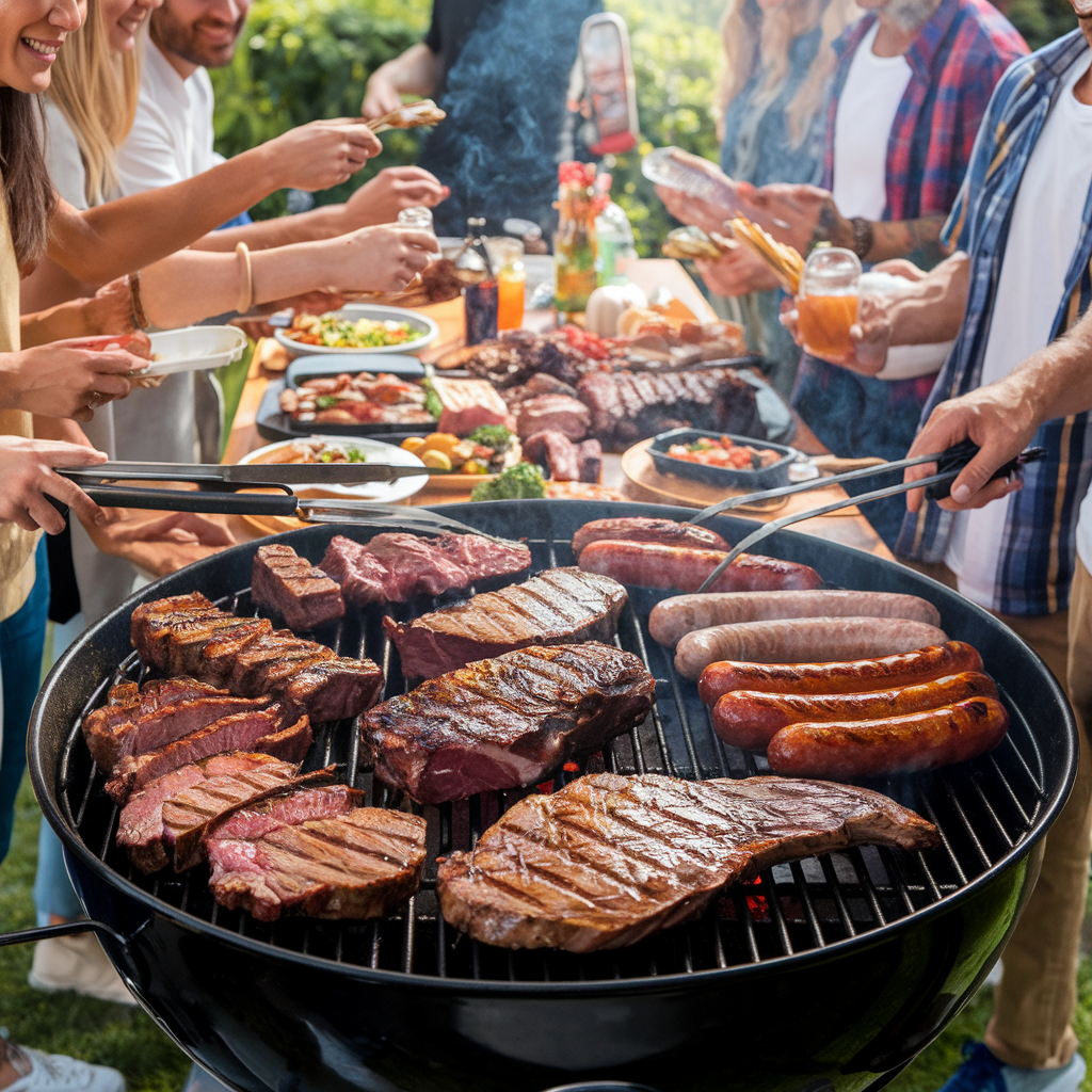 Cortes de carne con asador a Domicilio
